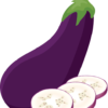 flashcard fruit vegetable eggplant