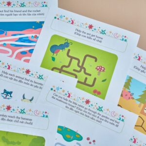 Tải về (FILE MỀM) Phiếu bài tập (Worksheet) Mê cung kỳ diệu | Logic & Nhận thức cho bé độ tuổi 4-7 | Download PDF | tô màu 4 Phiếu bài tập (Worksheet) Mê cung kỳ diệu | Logic & Nhận thức cho bé độ tuổi 4-7 | Download PDF | tô màu