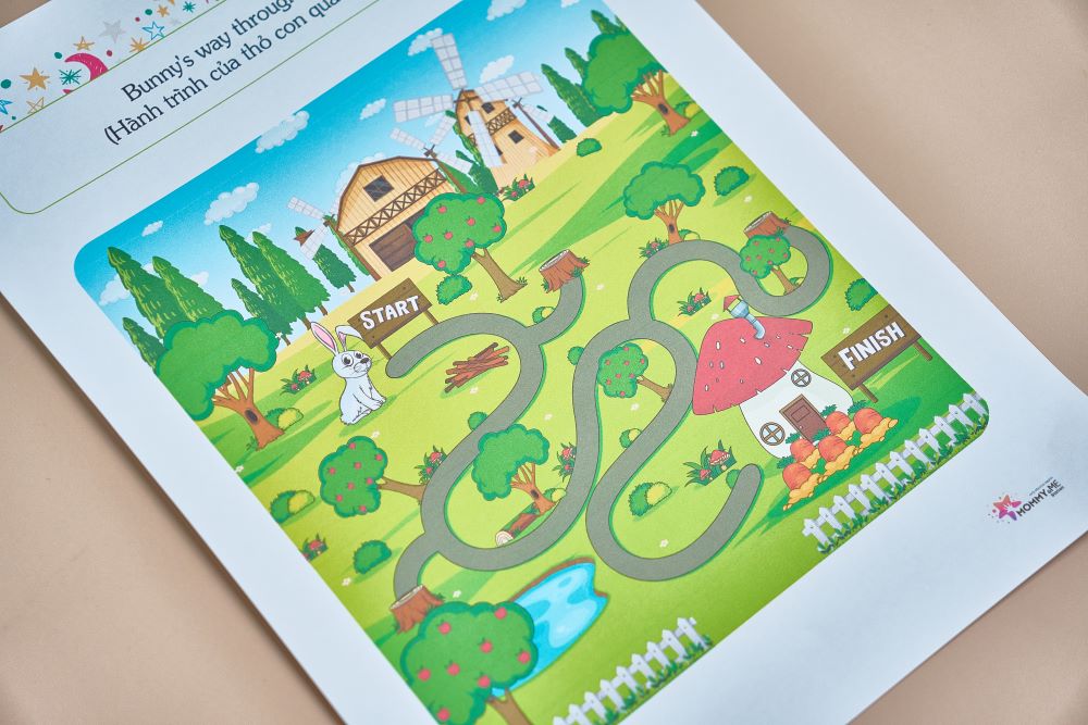 Phiếu bài tập (Worksheet) Mê cung kỳ diệu | Logic & Nhận thức cho bé độ tuổi 4-7 | Download PDF | tô màu Phiếu bài tập (Worksheet) Mê cung kỳ diệu | Logic & Nhận thức cho bé độ tuổi 4-7 | Download PDF | tô màu