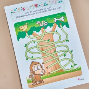 Tải về (FILE MỀM) Phiếu bài tập (Worksheet) Mê cung kỳ diệu | Logic & Nhận thức cho bé độ tuổi 4-7 | Download PDF | tô màu 6 Phiếu bài tập (Worksheet) Mê cung kỳ diệu | Logic & Nhận thức cho bé độ tuổi 4-7 | Download PDF | tô màu