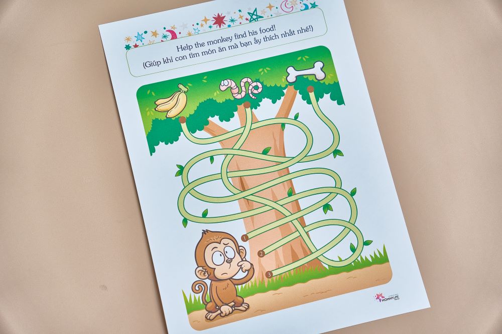 Phiếu bài tập (Worksheet) Mê cung kỳ diệu | Logic & Nhận thức cho bé độ tuổi 4-7 | Download PDF | tô màu Phiếu bài tập (Worksheet) Mê cung kỳ diệu | Logic & Nhận thức cho bé độ tuổi 4-7 | Download PDF | tô màu