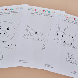 Tải về (FILE MỀM) Phiếu bài tập (Worksheet) Dot to dot | Sáng tạo nghệ thuật cho bé độ tuổi 4-7 | Download PDF | tô màu 5 DSCF4650