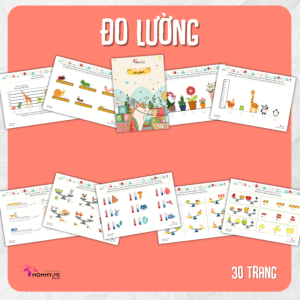 Tải về (FILE MỀM) Phiếu bài tập (Worksheet) Đo lường | Toán Học cho bé độ tuổi 4-7 | Download PDF | tô màu