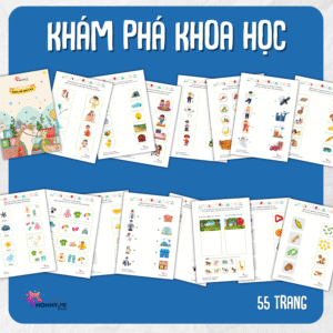 Tải về (FILE MỀM) Phiếu bài tập (Worksheet) Khám phá khoa học | Khoa học cho bé độ tuổi 4-7 | Download PDF | tô màu