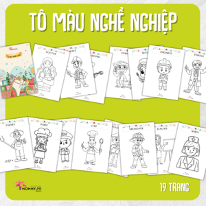 Tải về MIỄN PHÍ (FILE MỀM) Phiếu bài tập (Worksheet) Tô màu - Nghề Nghiệp | Sáng tạo nghệ thuật cho bé độ tuổi 2-6 | Download PDF | tô màu