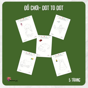 Tải về (FILE MỀM) Phiếu bài tập (Worksheet) Đồ Chơi– Dot to Dot | Sáng tạo nghệ thuật cho bé độ tuổi 3-6 | Download PDF | tô màu
