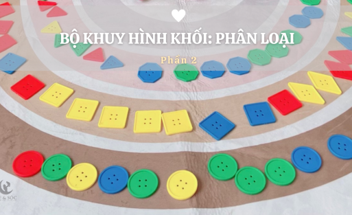 Bộ khuy hình khối Phân Loại 1