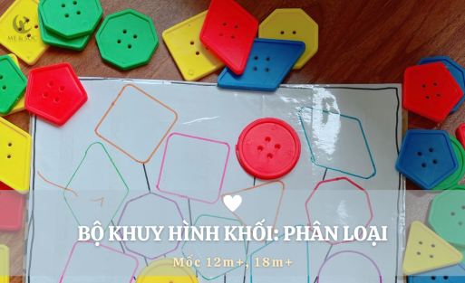 Bộ khuy hình khối Phân Loại