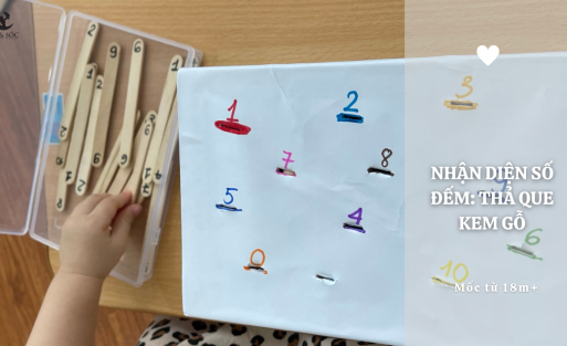 NHẬN DIỆN SỐ ĐẾM_ THẢ QUE KEM GỖ